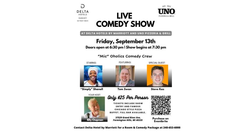 Comedy night at the Delta Hotel