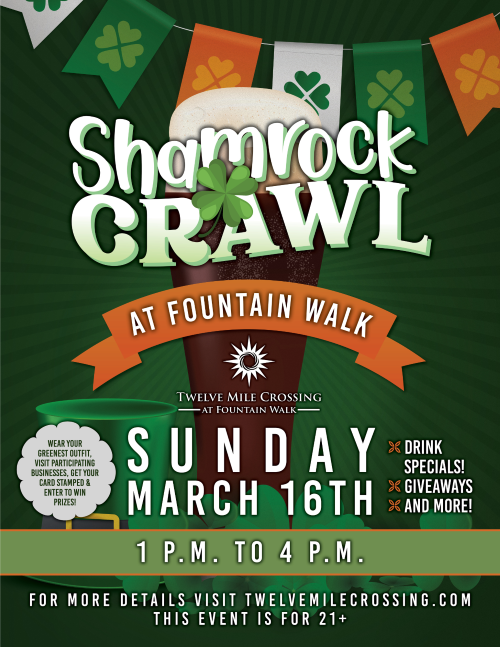 Shamrock Crawl at Fountain Walk