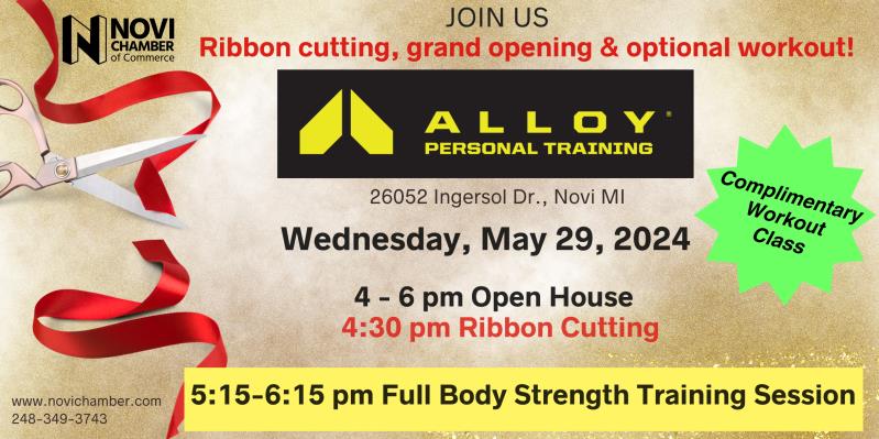 Ribbon Cutting at Alloy Personal Training