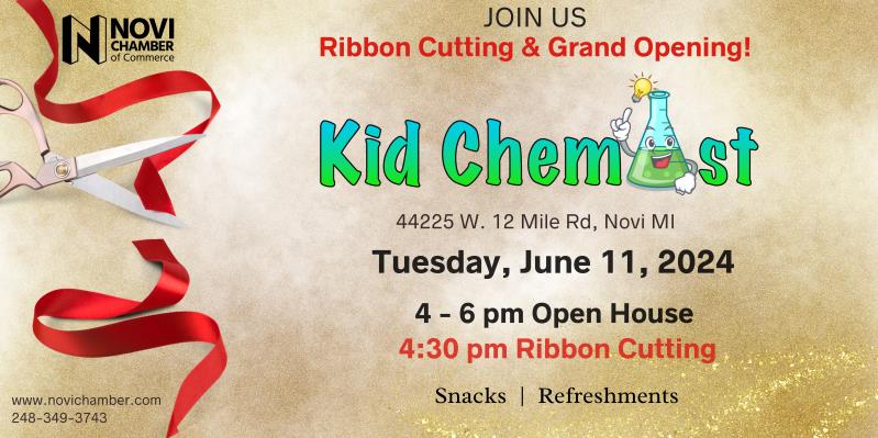 Ribbon Cutting at Kid Chemist