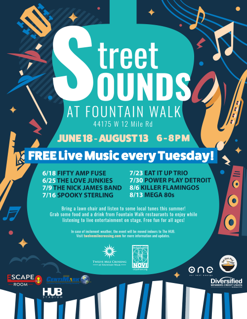 Street Sounds at Fountain Walk:  Free Summer Concerts