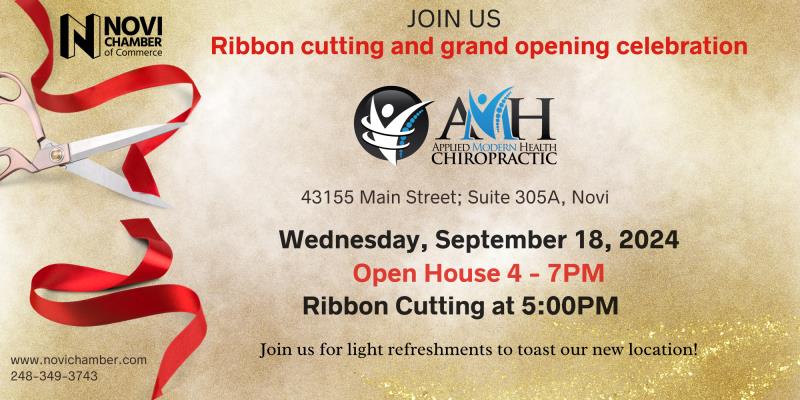 Ribbon Cutting at Applied Modern Health Chiropractic