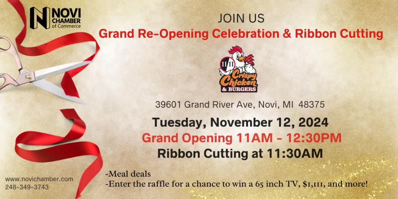 Grand Re-Opening at 11/11 Crispy Chicken & Burgers