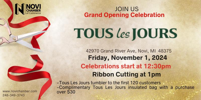 Grand Opening at Tous Les Jours