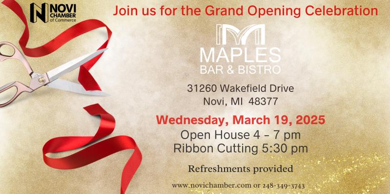 Maples Bar & Bistro Grand Opening & Ribbon Cutting