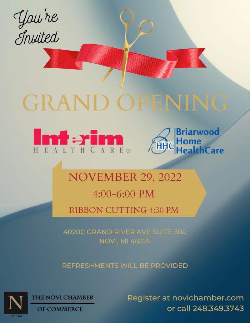 Interim Healthcare & Briarwood Home HealthCare Grand Opening