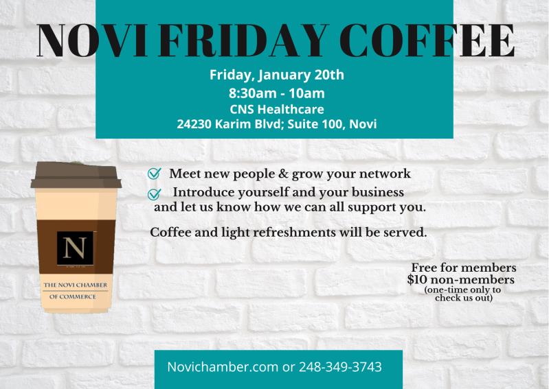 Novi Friday Coffee - January 2023